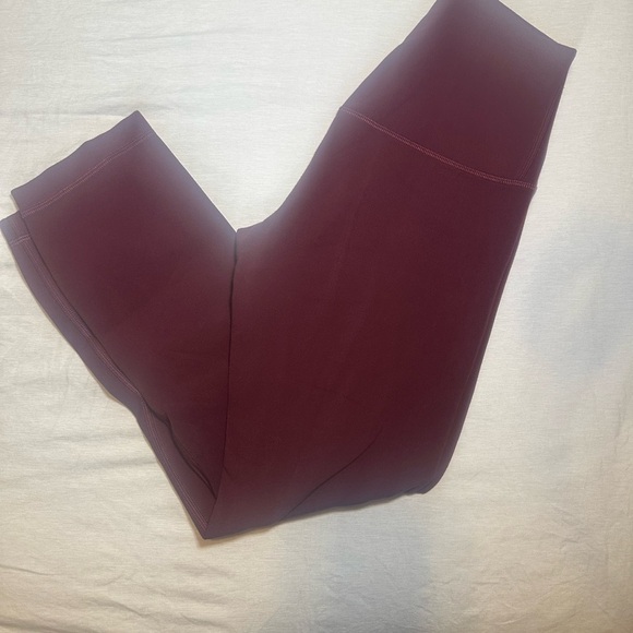 Lululemon Align Burgundy Leggings ankle length - Picture 1 of 4
